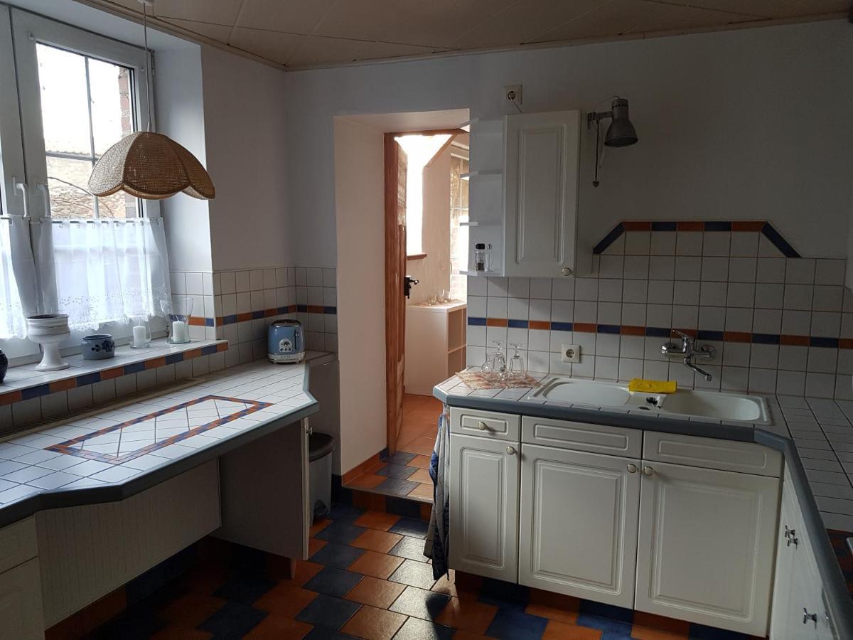 Auszeit Wohnung Hof Narla Bahnsdorf Bagian luar foto